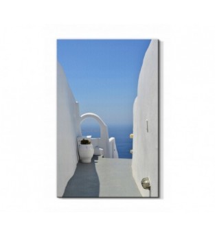 Grecja Santorini Wazon Prezent Obraz płótno 60x40