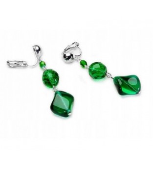 Klipsy długie Zielone Jablonex Emerald Modne